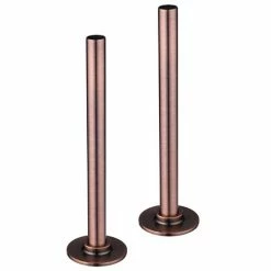 Arezzo 180mm Antique Copper 15mm Pipe Kit for Radiator Valves