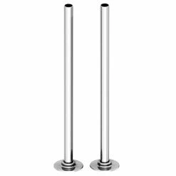 Arezzo 300mm Chrome 15mm Pipe Kit for Radiator Valves