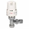 Eden 15mm Angled Thermostatic Radiator Valve - White - 315010