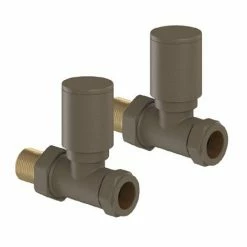 Tissino Hugo2 Straight Radiator Valves - Arabica