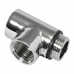Reina T-Piece for Dual Fuel - Chrome