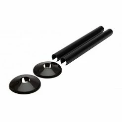Talon Snappit Radiator Pipe Covers & Collars 200mm - Black - ACSNB/K2