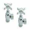 Heritage - Traditional Heated Towel Rail Valves - Chrome - AHC75