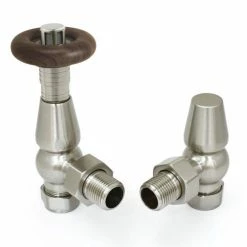 Chatsworth Traditional Satin Nickel Thermostatic Radiator Valve - Energy Saving