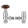 Bayswater Chrome Traditional Angled Thermostatic Radiator Valves