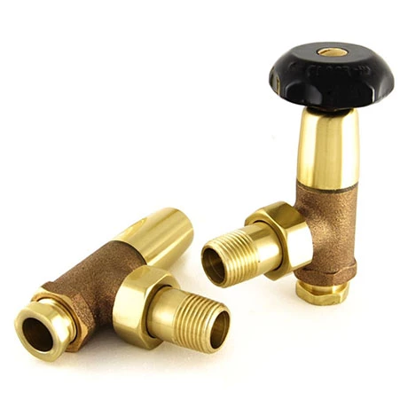 Bradley Manual Traditional Radiator Valve Kit - Brass Bronze