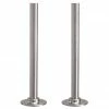 Arezzo 180mm Brushed Satin Nickel 15mm Pipe Kit for Radiator Valves