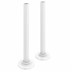 Arezzo 180mm Matt White 15mm Pipe Kit for Radiator Valves