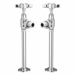 Chatsworth Chrome Angled Traditional Radiator Valves