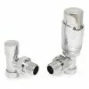 Delta Angled TRV Chrome Thermostatic Radiator Valves
