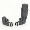 Delta Corner TRV Anthracite Thermostatic Radiator Valves