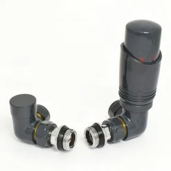 Delta Corner TRV Anthracite Thermostatic Radiator Valves