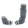Delta Corner TRV Gunboat Grey Thermostatic Radiator Valves