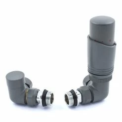 Delta Corner TRV Gunboat Grey Thermostatic Radiator Valves