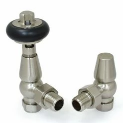 Faringdon TRV Thermostatic Radiator Valve - Satin Nickel