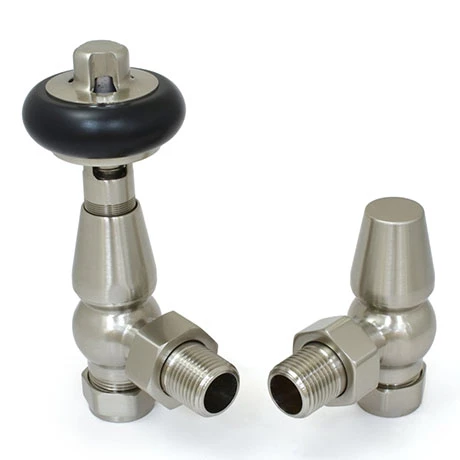 Faringdon TRV Thermostatic Radiator Valve - Satin Nickel