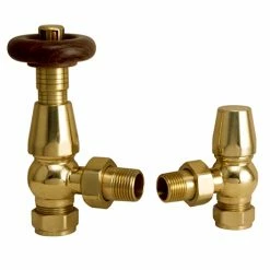 Chatsworth Traditional Gold Thermostatic Radiator Valve - Energy Saving