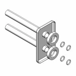 Asquiths Chrome Pipe Covering Kit for Central Valves - HED5130