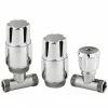 Hudson Reed Chrome Thermostatic Radiator Valves - Straight - HT325