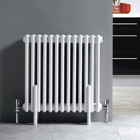 Hudson Reed Floor Mounting Kit for Colosseum Radiators - White - HX300 - Image 2