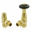 Jaguar Thermostatic Angled Radiator Valves - Brass