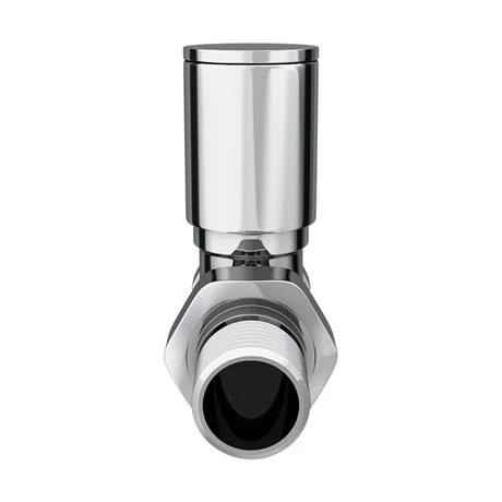 Arezzo Modern Straight Radiator Valves - Chrome - Image 3