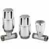 Nuie - Chrome Thermostatic Radiator Valves - Straight - MTY125