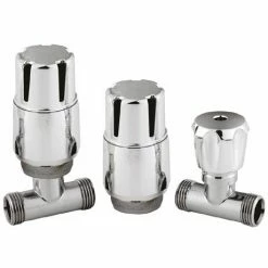 Nuie - Chrome Thermostatic Radiator Valves - Straight - MTY125
