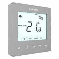 Heatmiser neoStat V2 - Programmable Thermostat - Platinum Silver