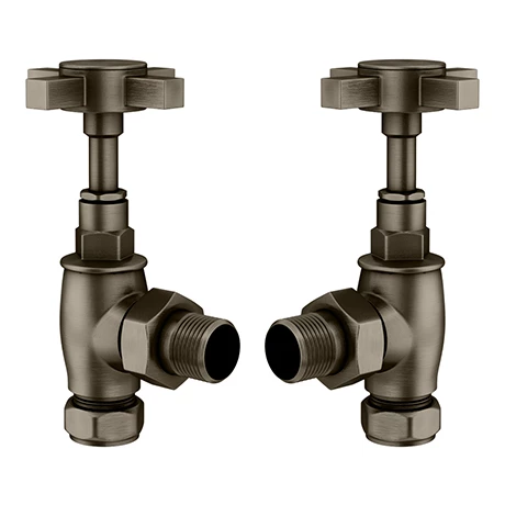 Old English Brass Traditional Angled Radiator Valves