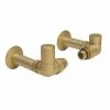 Crosswater MPRO Corner Radiator Valves - Brushed Brass - RADCORNERF