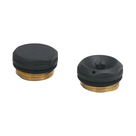 Chatsworth Radiator 1/2" Bleed Valve & Blanking Plug Matt Black - Image 3