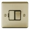 Revive 13 Amp Switched Fused Spur Antique Brass/Black Trim