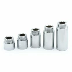 Rigid Radiator Valve Extension 1/2 BSP - Chrome Plated