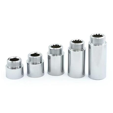 Rigid Radiator Valve Extension 1/2 BSP - Chrome Plated