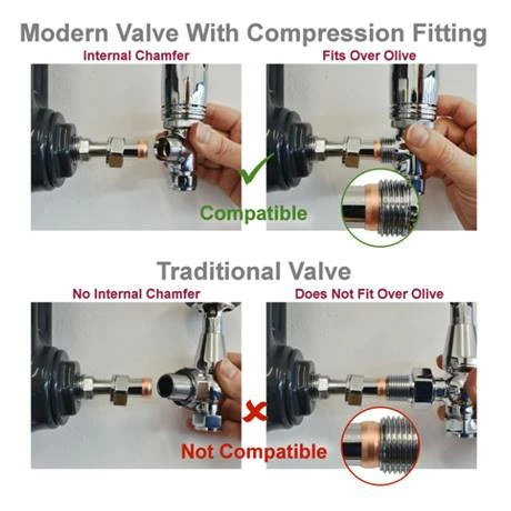 70mm Telescopic Thermostatic Radiator Valve Extension - Chrome - Image 2