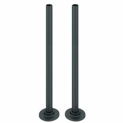 Arezzo 300mm Anthracite 15mm Pipe Kit for Radiator Valves
