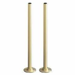 Arezzo 300mm Brushed Brass 15mm Pipe Kit for Radiator Valves