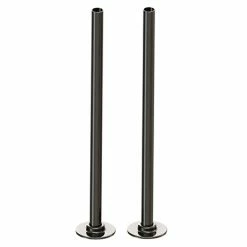Arezzo 300mm Black Nickel 15mm Pipe Kit for Radiator Valves