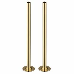 Arezzo 300mm Gold 15mm Pipe Kit for Radiator Valves