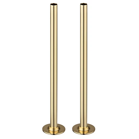 Arezzo 300mm Gold 15mm Pipe Kit for Radiator Valves