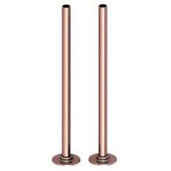 Arezzo 300mm Rose Gold 15mm Pipe Kit for Radiator Valves