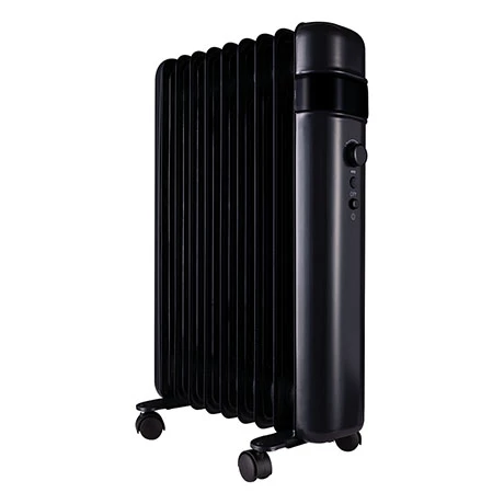 TCP Smart 2000W Black Wi-Fi Energy Saving Portable Free-Standing Oil 9 Finned Radiator