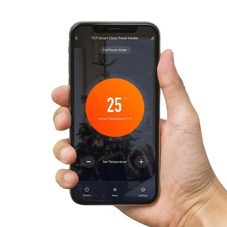 TCP Smart 2000W White Wi-Fi Energy Saving Fixed or Portable Glass Panel Heater - Image 5