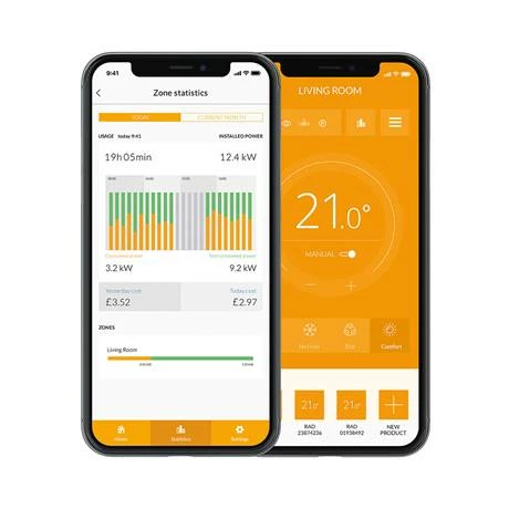 TCP Smart 1500W Low Profile Wi-Fi Energy Saving Digital Electric Oil Filled Radiator - Image 3