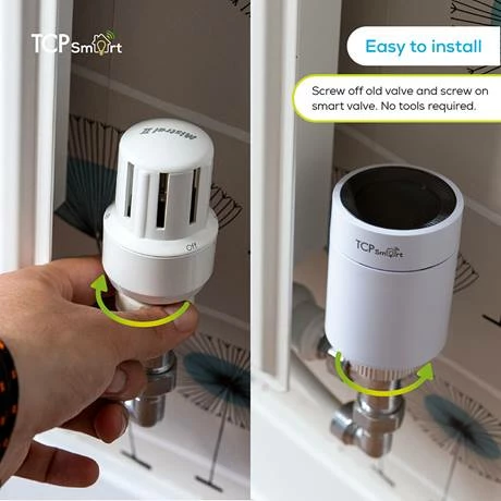 TCP Smart Energy Saving WiFi Single TRV Radiator Valve - Image 2