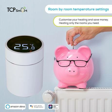 TCP Smart Energy Saving WiFi Single TRV Radiator Valve - Image 5