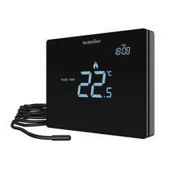 Heatmiser Touchscreen Electric Floor Thermostat - Touch-e Carbon