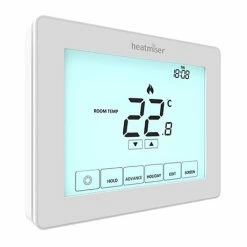 Heatmiser Programmable Touchscreen Room Thermostat - Heatmiser Touch v2