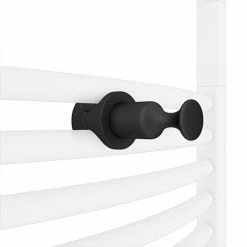 Matt Black Robe Hook Attachment for Heated Towel Rails